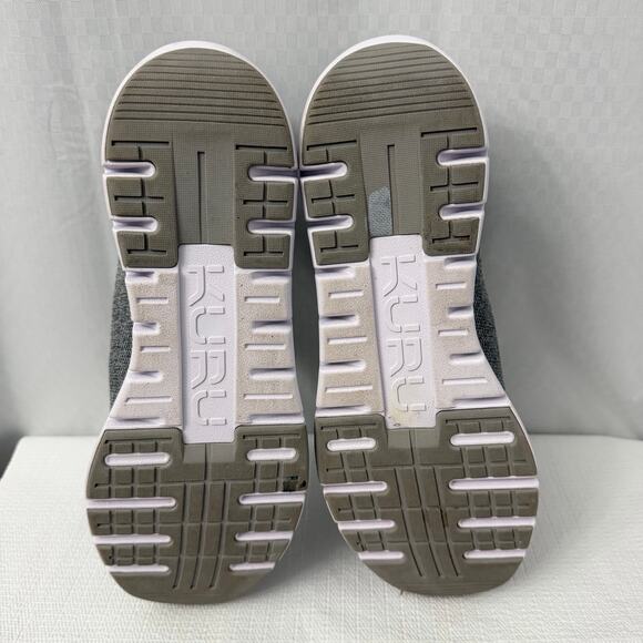 Kuru Flex Via Shoes Mens Size 12.5 M Gray White Walking Lace Up Orthopedic